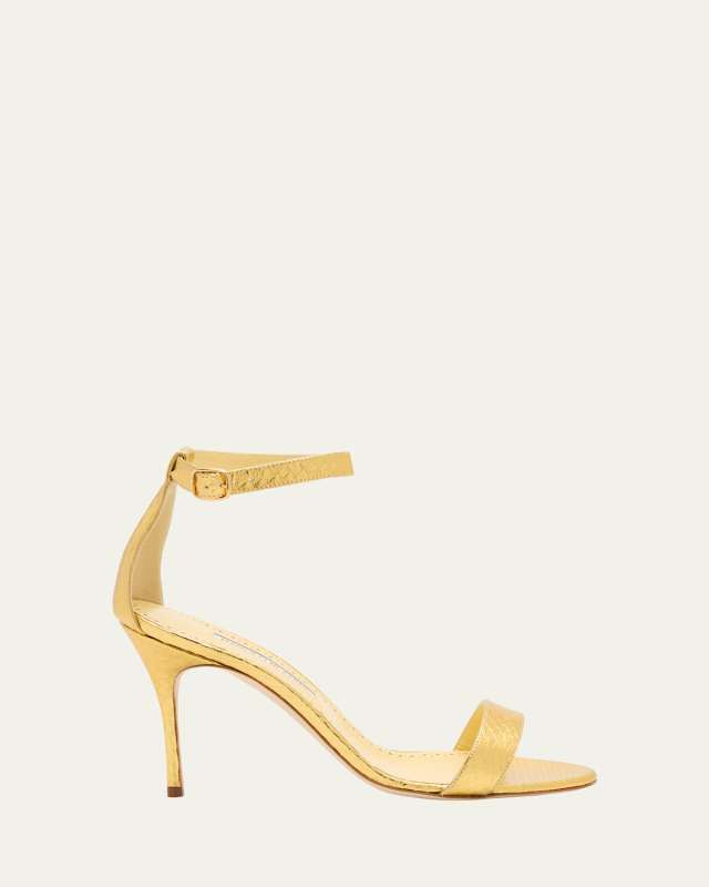 Chaos Metallic Snakeskin Pumps